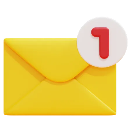 Notification par courrier électronique  3D Icon