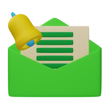 Notification par courrier électronique  3D Icon