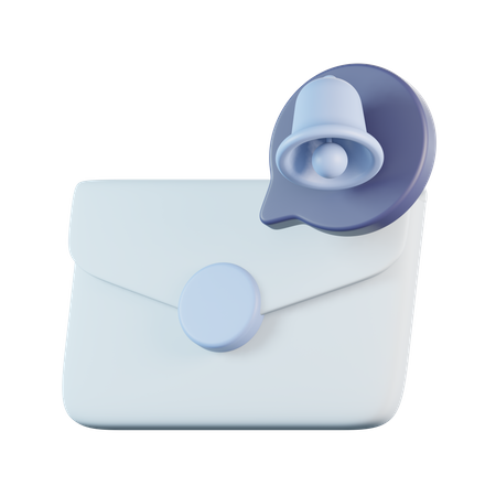 Notification par courrier électronique  3D Icon