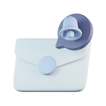 Notification par courrier électronique  3D Icon