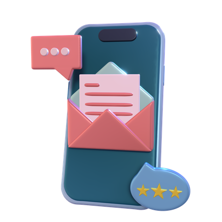 Notification par courrier électronique  3D Icon