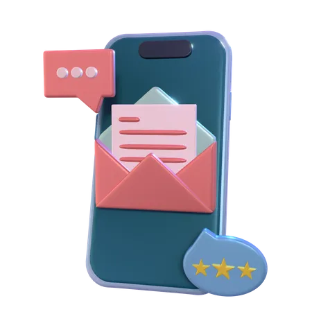 Notification par courrier électronique  3D Icon