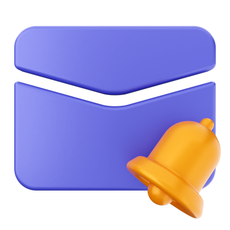 Cloche de notification par e-mail  3D Icon