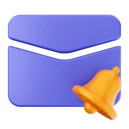 Cloche de notification par e-mail  3D Icon