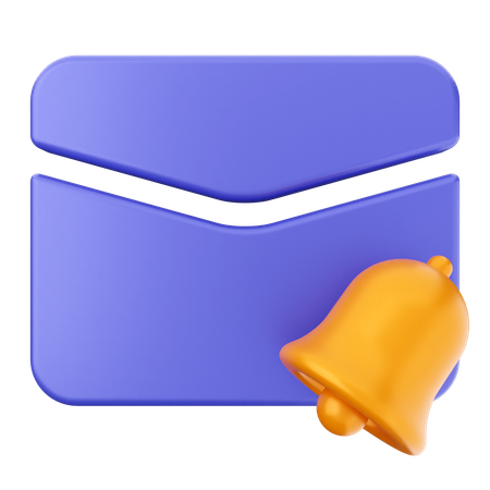 Cloche de notification par e-mail  3D Icon