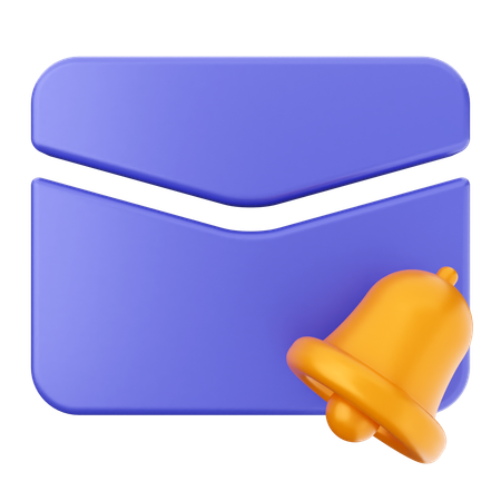 Cloche de notification par e-mail  3D Icon