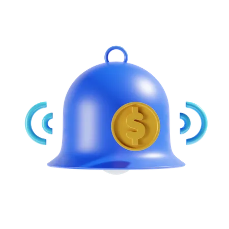 Notification financière  3D Icon