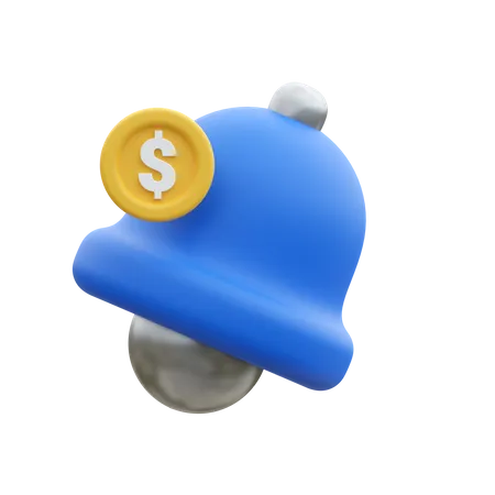 Notification financière  3D Icon
