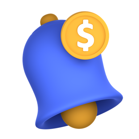 Notification financière  3D Icon