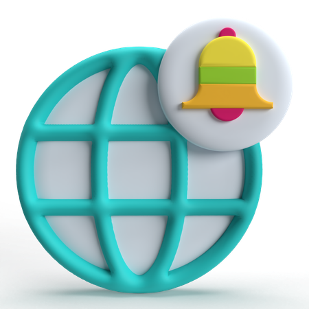 Notification Internet  3D Icon