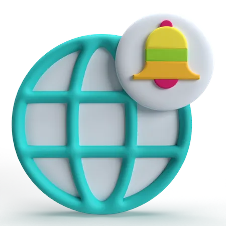 Notification Internet  3D Icon