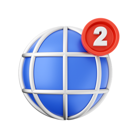 Notification Internet  3D Icon