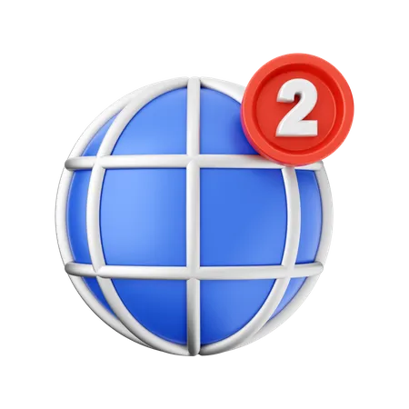 Notification Internet  3D Icon