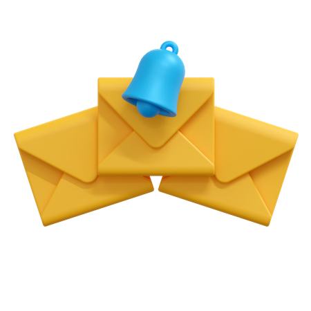 Notification mail message  3D Icon