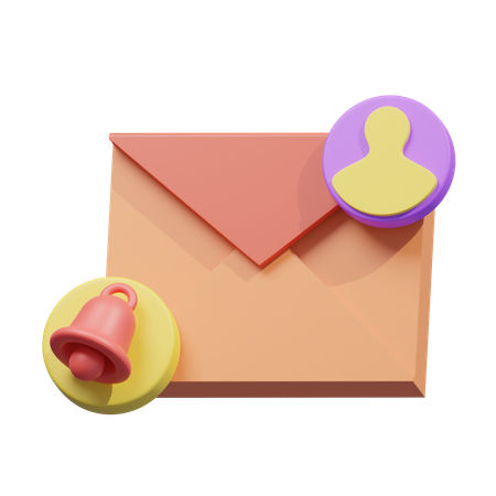 Notification de marketing par courrier électronique  3D Icon