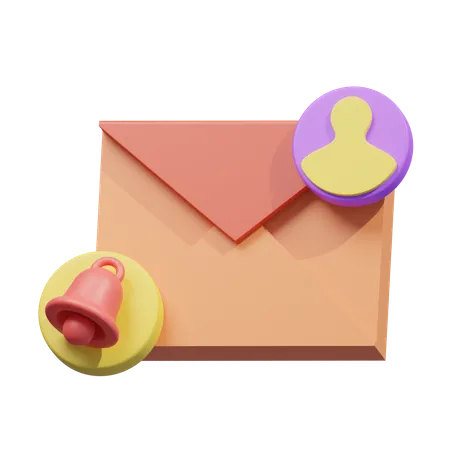 Notification de marketing par courrier électronique  3D Icon