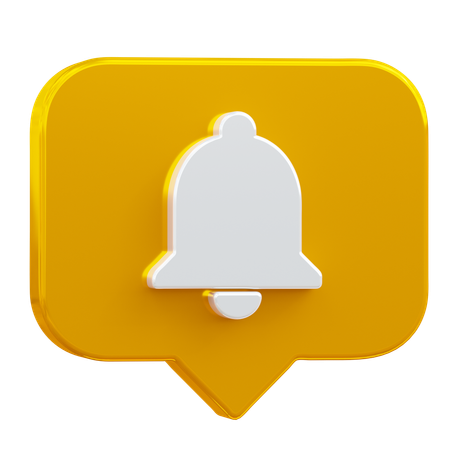 Notification Message  3D Icon