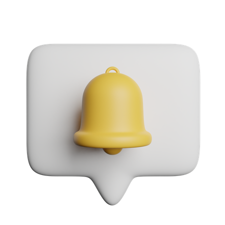 Notification Message  3D Icon