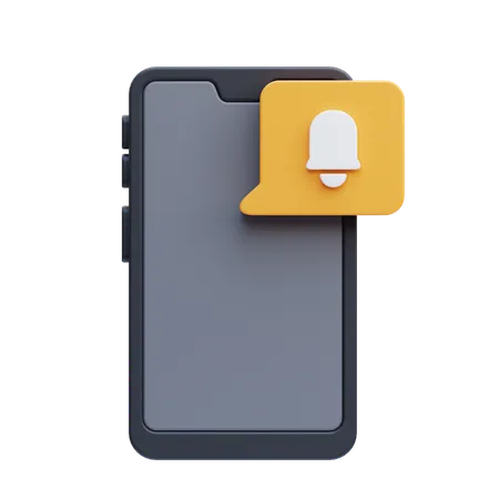 Notifications mobiles  3D Icon