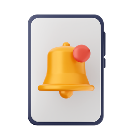 Notifications mobiles  3D Icon