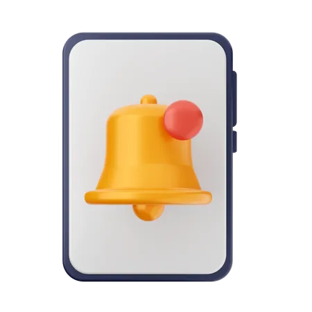 Notifications mobiles  3D Icon