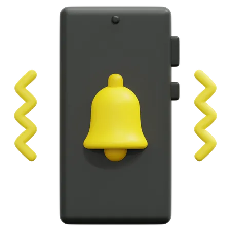 Notifications mobiles  3D Icon