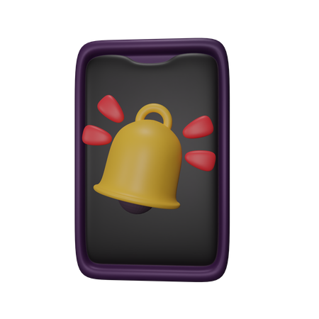 Notifications mobiles  3D Icon