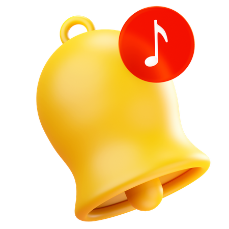 Notification musicale  3D Icon