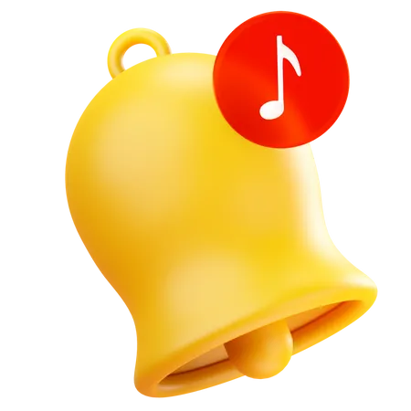 Notification musicale  3D Icon