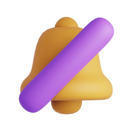 通知オフ  3D Icon