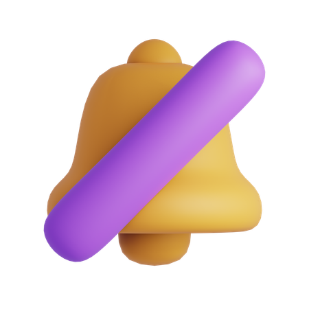 Notification Off  3D Icon
