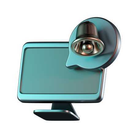 Notification informatique  3D Icon