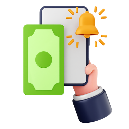 Notification paiement  3D Icon