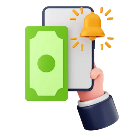 Notification paiement  3D Icon