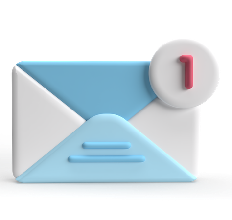 Notification par courrier  3D Icon