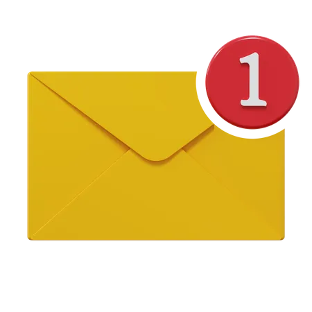 Notification par courrier  3D Illustration