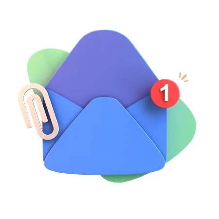 Notification par courrier  3D Icon