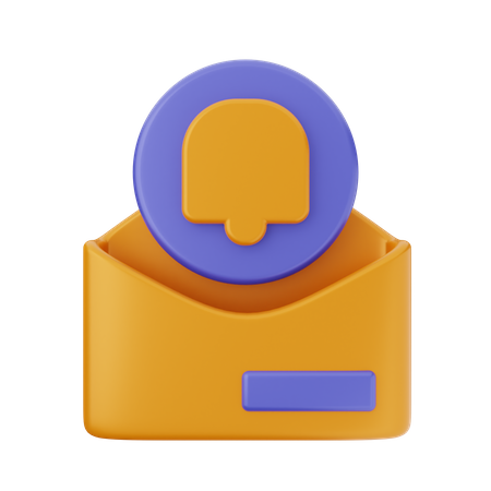 Notification par courrier  3D Icon