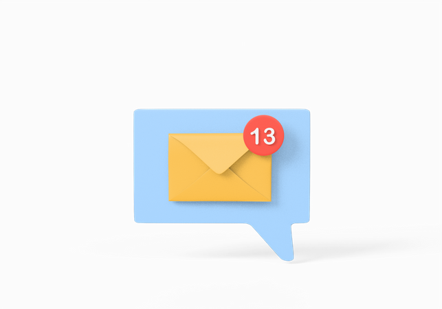 Notification par courrier  3D Icon