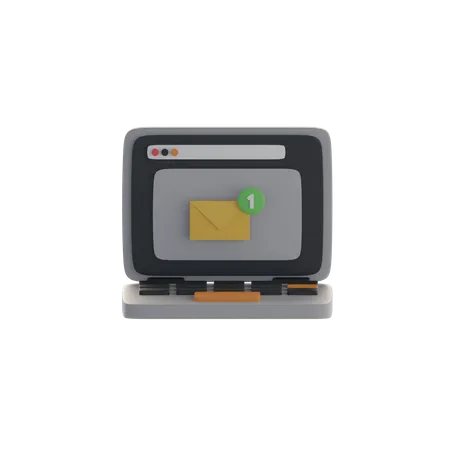 Notification par courrier  3D Icon