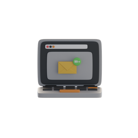 Notification par courrier  3D Icon