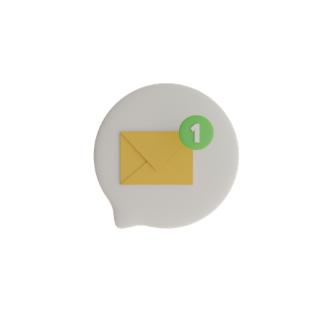 Notification par courrier  3D Icon