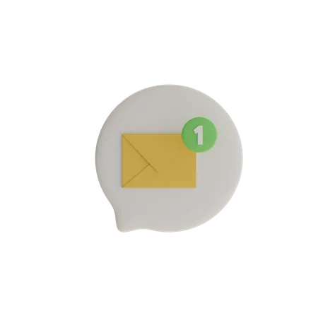 Notification par courrier  3D Icon