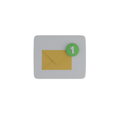 Notification par courrier  3D Icon