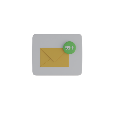 Notification par courrier  3D Icon