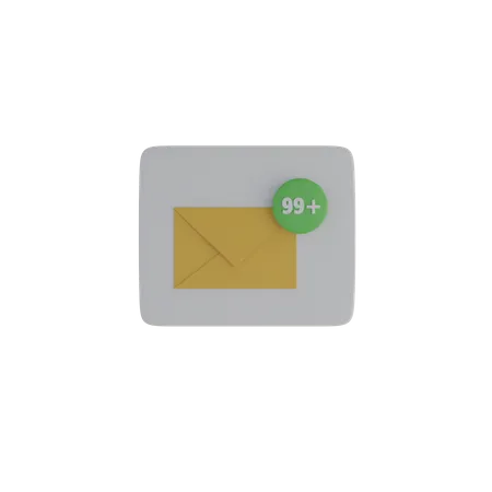 Notification par courrier  3D Icon