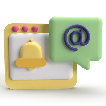 Notification par courrier  3D Icon