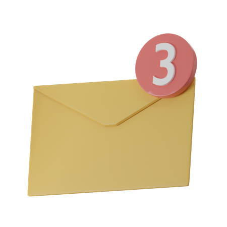 Notification par courrier  3D Icon