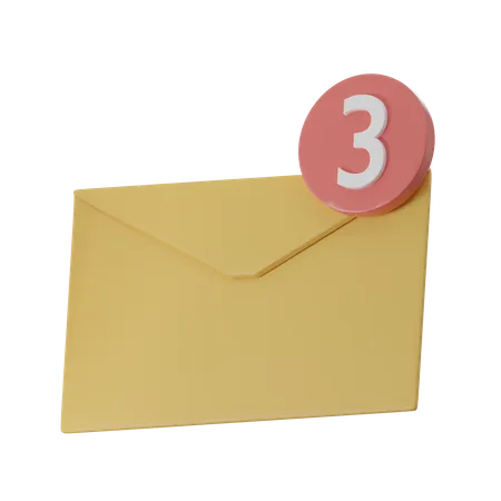 Notification par courrier  3D Icon