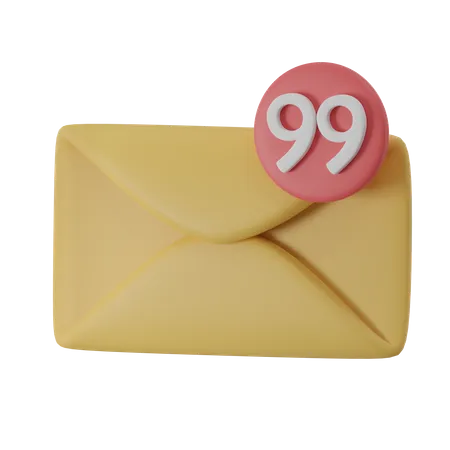 Notification par courrier  3D Icon